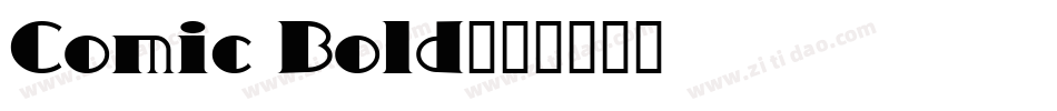 Comic Bold字体转换